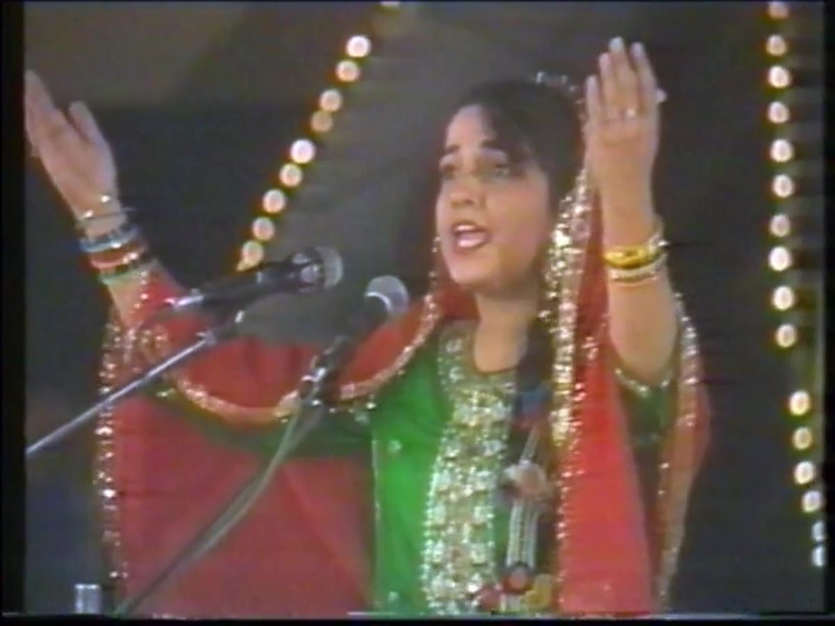Folk singer, festival programme