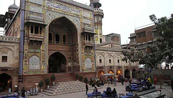 Wazir Khan Mosque square, reopened